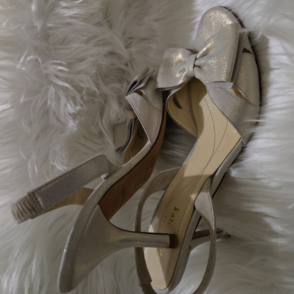 Elegant Silver Heels with Straps